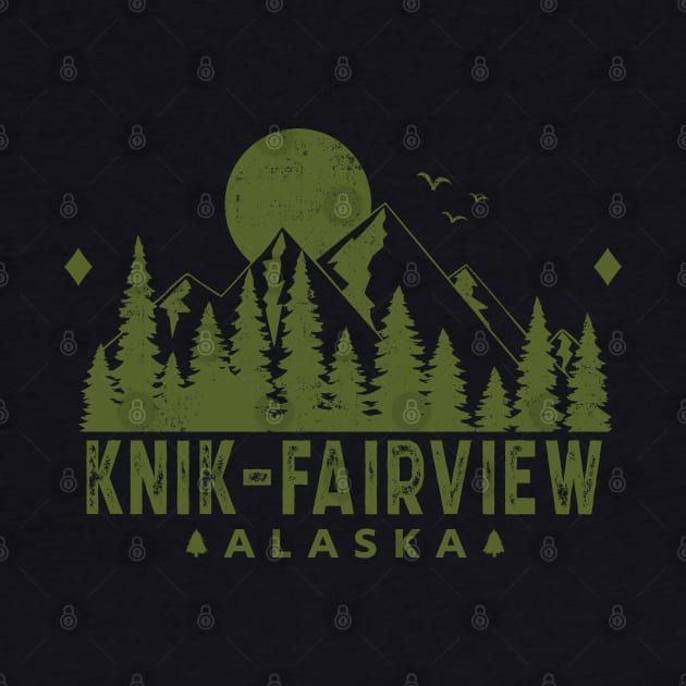 Knik-Fairview Alaska Mountain Souvenir by HomeSpirit